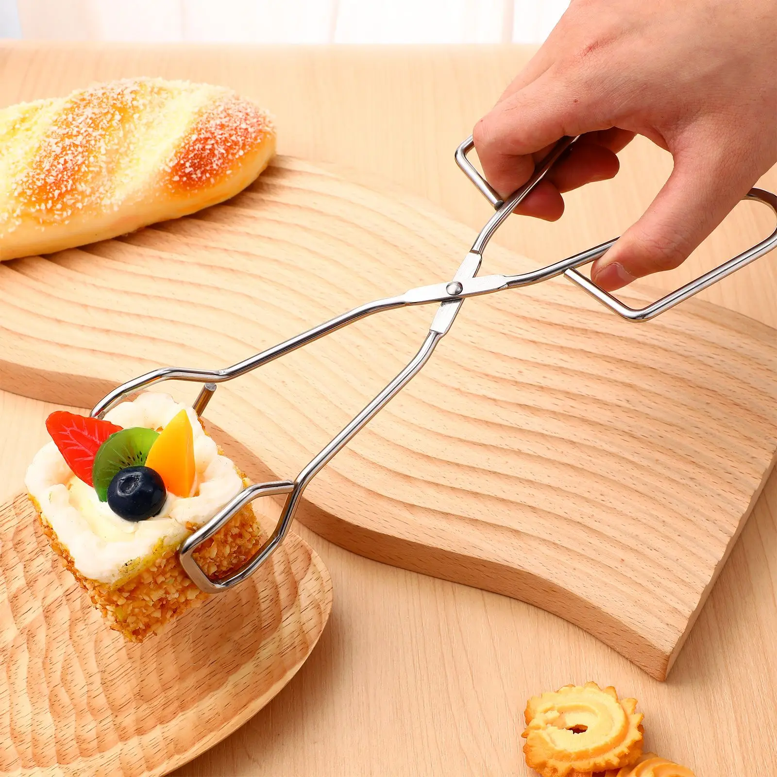2 Pcs Electroplating Food Clips Multifunctional Fashion Tongs Barbecue Toaster Accessories Bread Stainless Steel Coal Travel
2 Pcs Electroplating Food Clips Multifunctional Fashion Tongs Barbecue Toaster Accessories Bread Stainless Steel Coal Travel