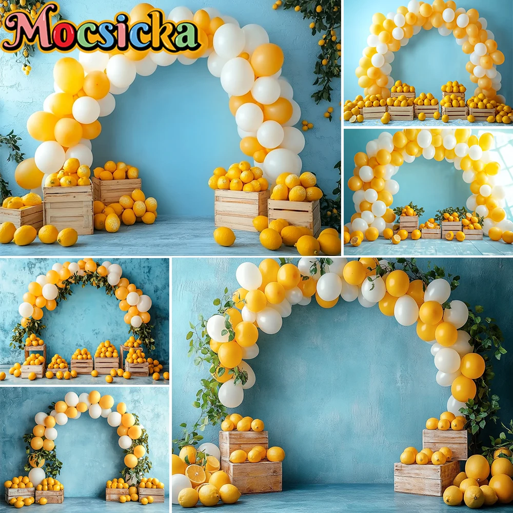 Mocsicka Photography Background Yellow Balloon Arch Lemon Decoration Backdrop Baby Shower Praty Portrait Photobooth Studio Props
Mocsicka Photography Background Yellow Balloon Arch Lemon Decoration Backdrop Baby Shower Praty Portrait Photobooth Studio Props