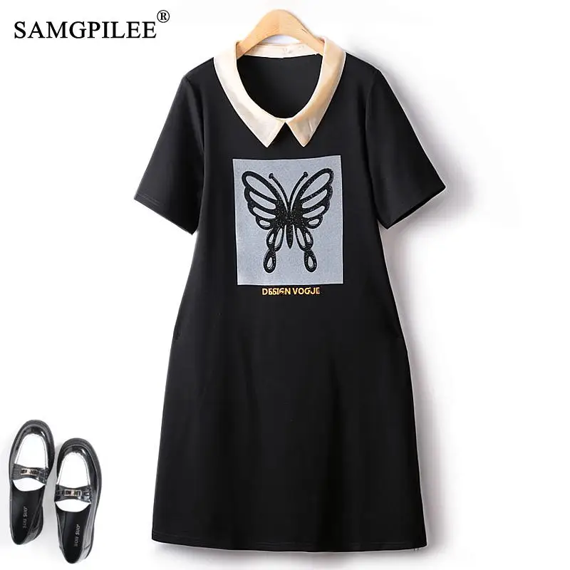 European Dresses For Women 2023 Summer Retro Hot Drill Butterfly Pattern Organza Lapel Short Sleeve Drape Elegant Female Dress
European Dresses For Women 2023 Summer Retro Hot Drill Butterfly Pattern Organza Lapel Short Sleeve Drape Elegant Female Dress