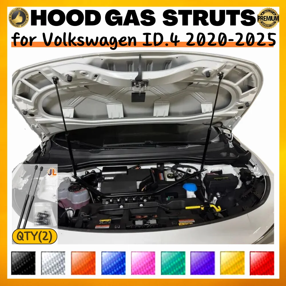 Qty(2) Hood Struts for Volkswagen ID.4 Crozz 2020-2025 Front Bonnet Modify Gas Springs Shock Absorber Lift Supports Dampers
Qty(2) Hood Struts for Volkswagen ID.4 Crozz 2020-2025 Front Bonnet Modify Gas Springs Shock Absorber Lift Supports Dampers