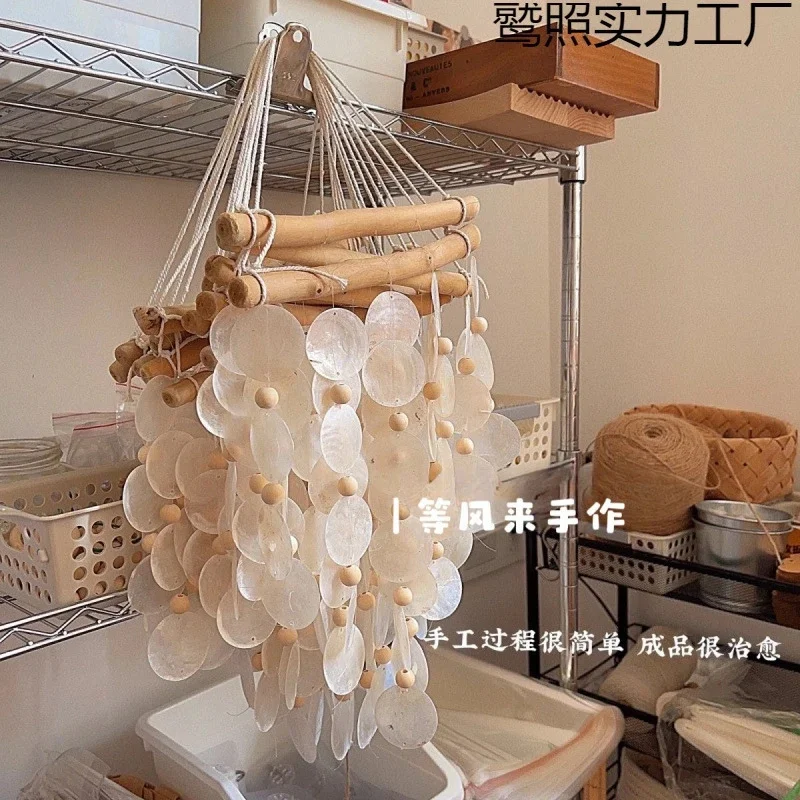 Handmade Shell Wind Chime Kit Coastal Boho Hanging For Bedroom Kids Room Homestay Windowsill Photo Prop Gift For Couples
Handmade Shell Wind Chime Kit Coastal Boho Hanging For Bedroom Kids Room Homestay Windowsill Photo Prop Gift For Couples