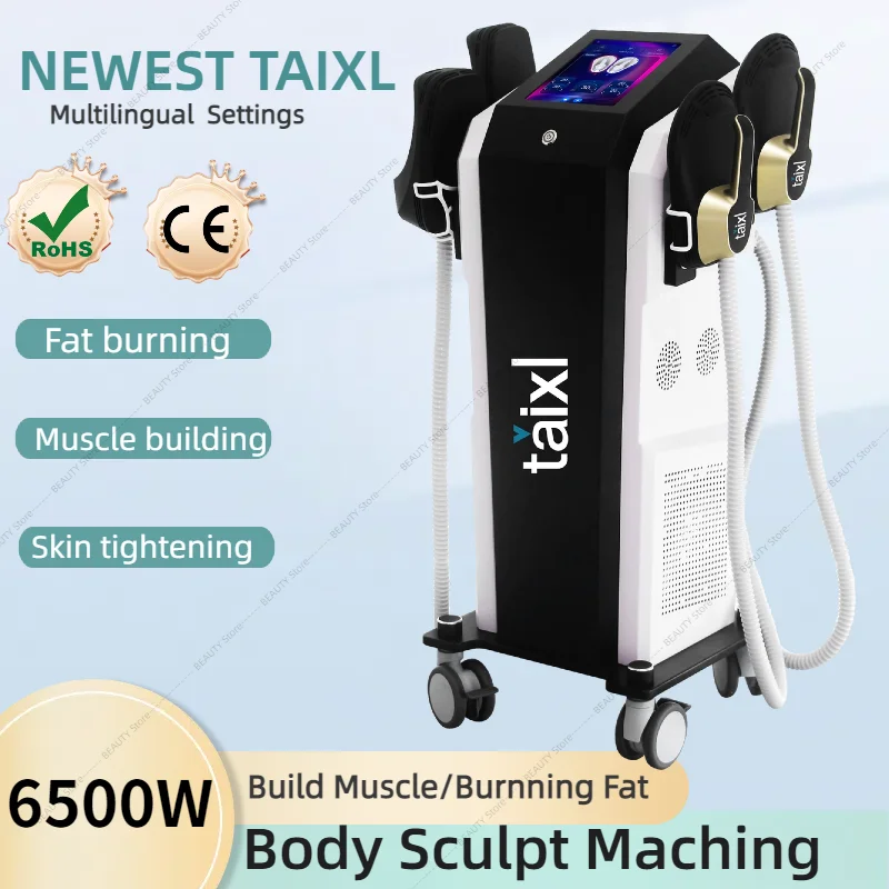 EMS TAIXL 6500w Body Sculpting Machine Professional EMS 15 Tesla Nova Electromagnetic Muscle Stimulation Machine
EMS TAIXL 6500w Body Sculpting Machine Professional EMS 15 Tesla Nova Electromagnetic Muscle Stimulation Machine