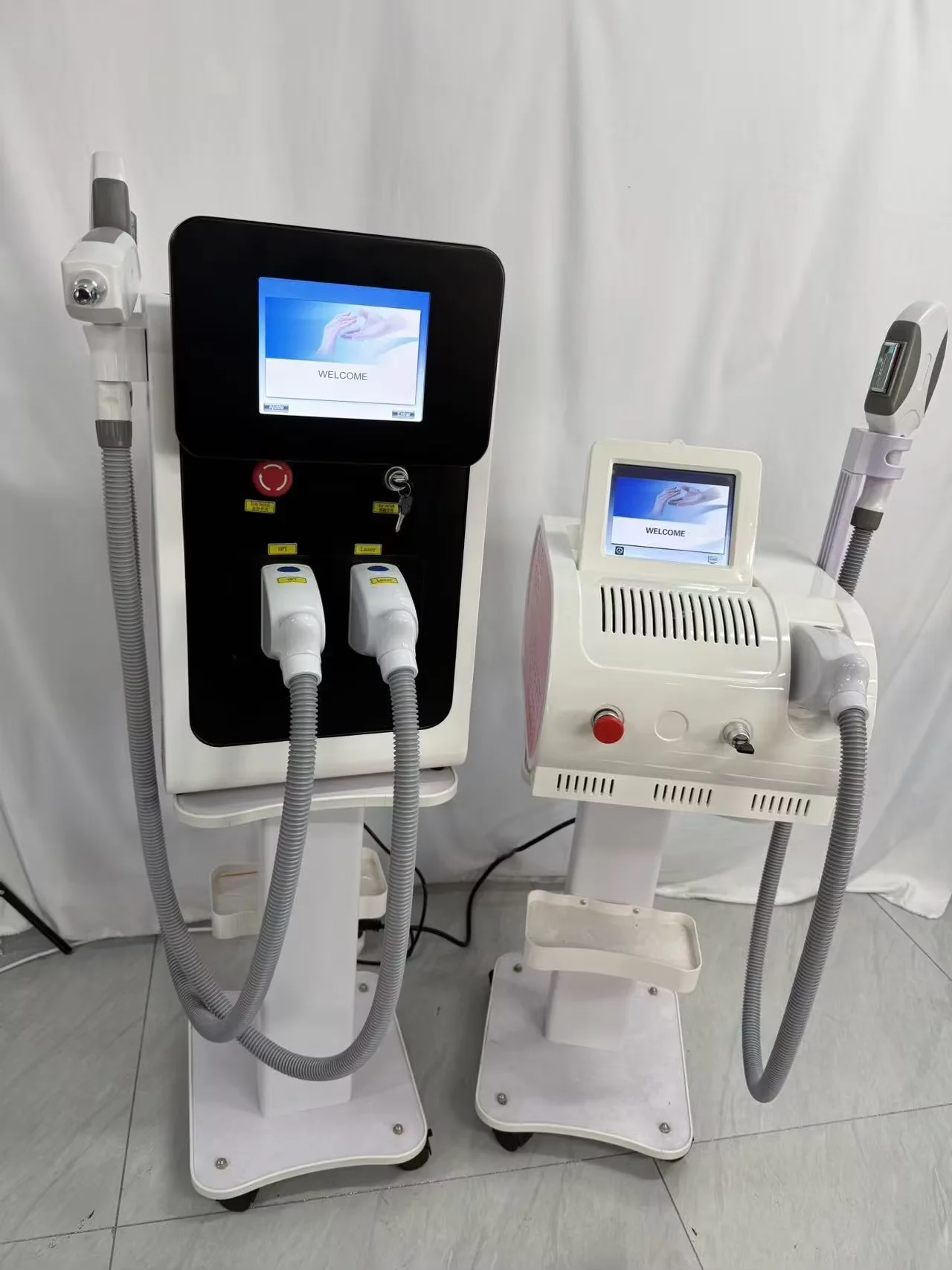 IPL OPT 3 In 1 Permanent Hair Removal E-light Epilator Nd Yag Laser Tattoo Removal RF Wrinkle Removal Whitening Facial Lift CE
IPL OPT 3 In 1 Permanent Hair Removal E-light Epilator Nd Yag Laser Tattoo Removal RF Wrinkle Removal Whitening Facial Lift CE