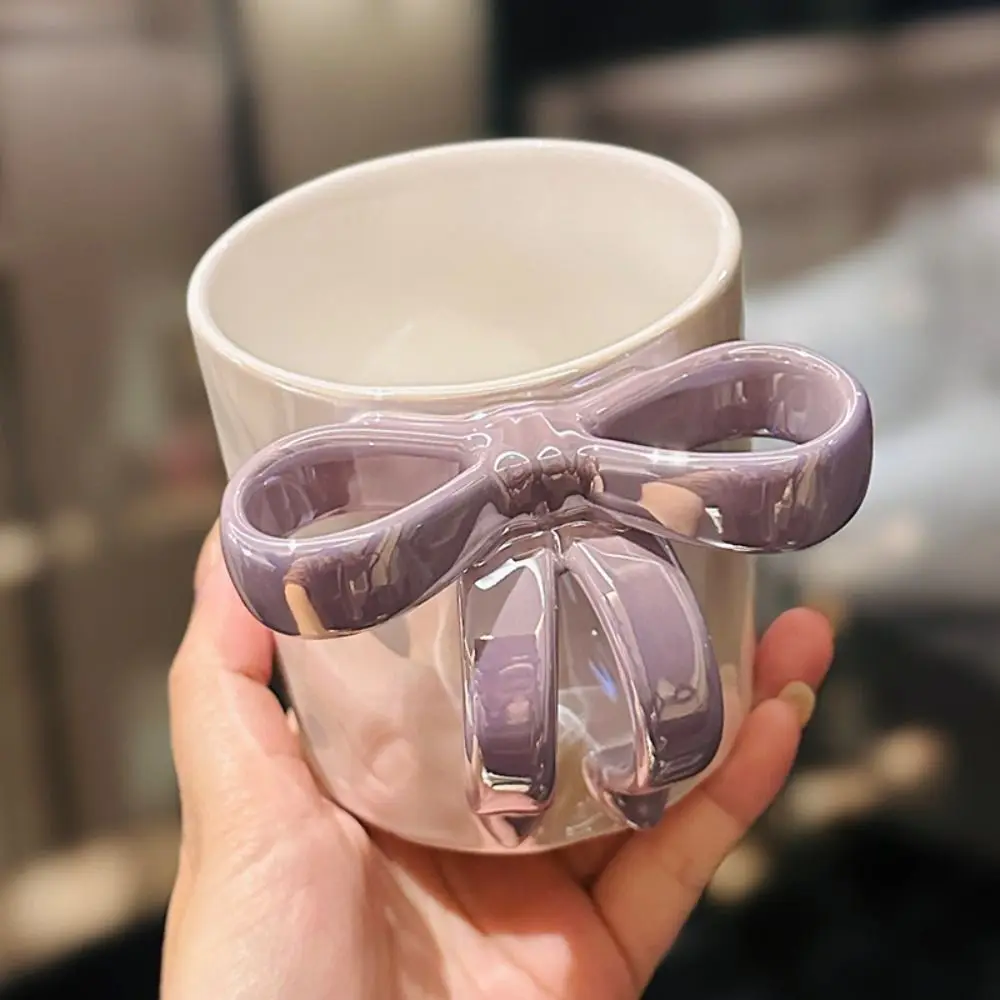 Portable Exquisite Bowknot Ceramic Mug INS Non-slip Bottom Ceramic Coffee Cup Simple Sweet Pearlescent Water Cup Kitchen
Portable Exquisite Bowknot Ceramic Mug INS Non-slip Bottom Ceramic Coffee Cup Simple Sweet Pearlescent Water Cup Kitchen