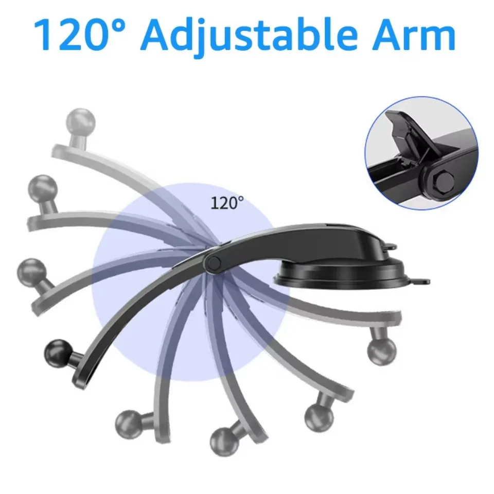 17mm Ball Head Car Phone Mount Base Nano Vacuum Suction Cup Adjustable Long Arm Multi-Angle Rotation for Dashboard Windshield
17mm Ball Head Car Phone Mount Base Nano Vacuum Suction Cup Adjustable Long Arm Multi-Angle Rotation for Dashboard Windshield