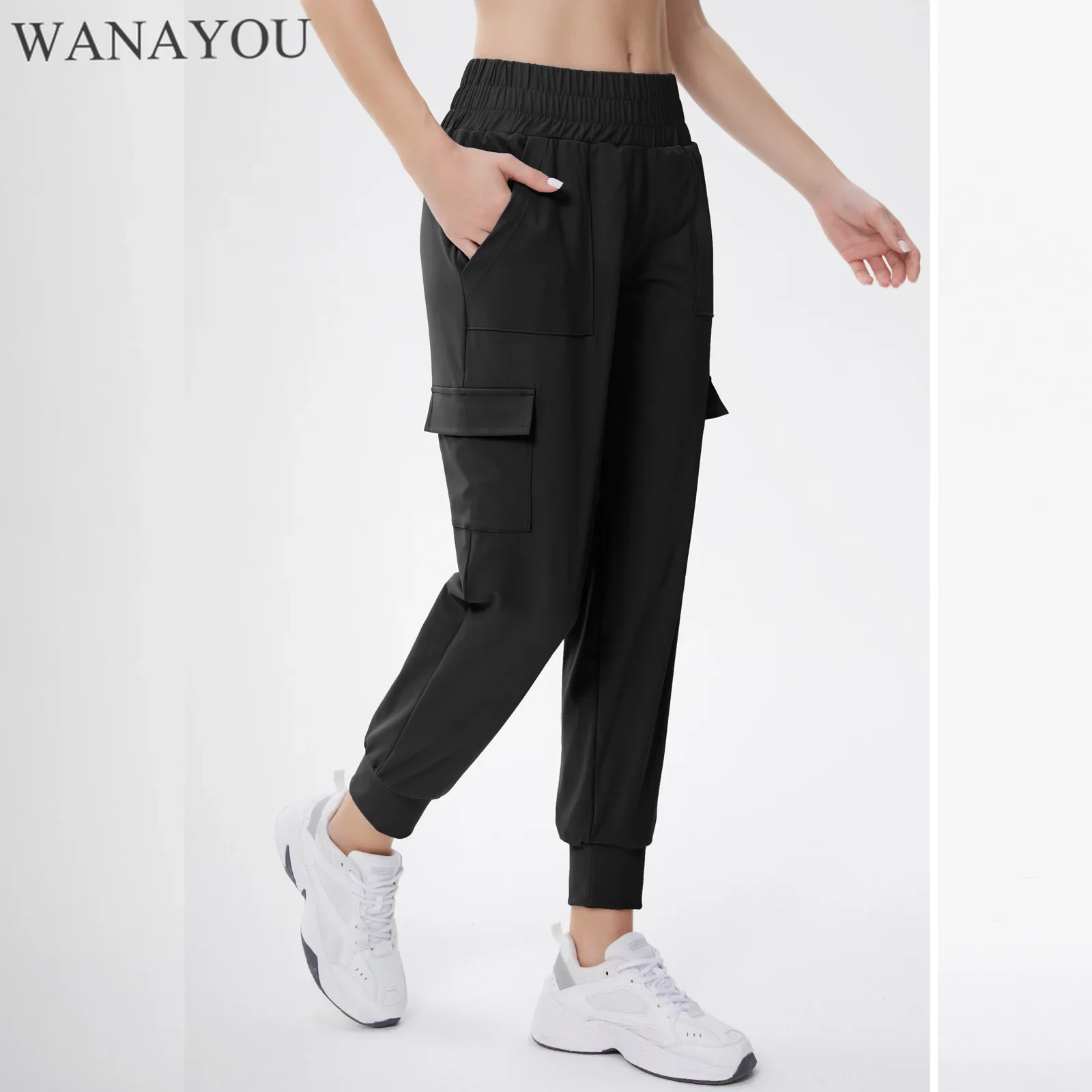 WANAYOU Gym Sweatpants Women, Quick Drying Sports Pants with Pockets, Elastic Waist Fitness Pants, Workout Jogger Running Pants
WANAYOU Gym Sweatpants Women, Quick Drying Sports Pants with Pockets, Elastic Waist Fitness Pants, Workout Jogger Running Pants