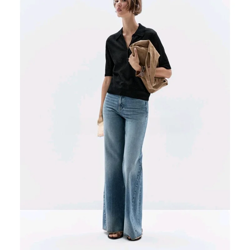 MD Summer New Women's Knitted Hollow out ort Sve irt Breathable Vaion Sle Loose Fit American Casual Polyeste...
MD Summer New Women's Knitted Hollow out ort Sve irt Breathable Vaion Sle Loose Fit American Casual Polyeste...