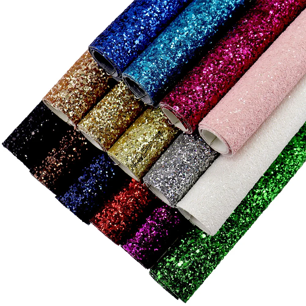 91x134cm Yard Red Black Blue White Plain Dyed Chunky Glitter Fabric Leather For Bows Earring Home Decoration Bag DIY AY071
91x134cm Yard Red Black Blue White Plain Dyed Chunky Glitter Fabric Leather For Bows Earring Home Decoration Bag DIY AY071
