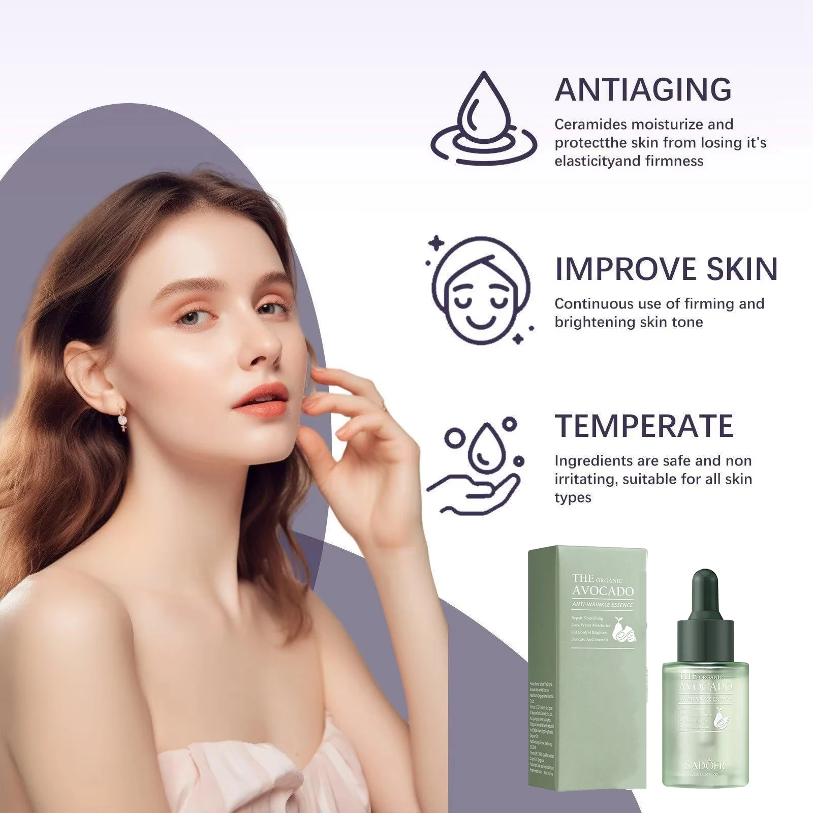 Facial Anti-Wrinkle Serum Fade Fine Lines Anti-Aging Whitening Moisturizing Remove Freckles Brighten Facial Skin Care
Facial Anti-Wrinkle Serum Fade Fine Lines Anti-Aging Whitening Moisturizing Remove Freckles Brighten Facial Skin Care