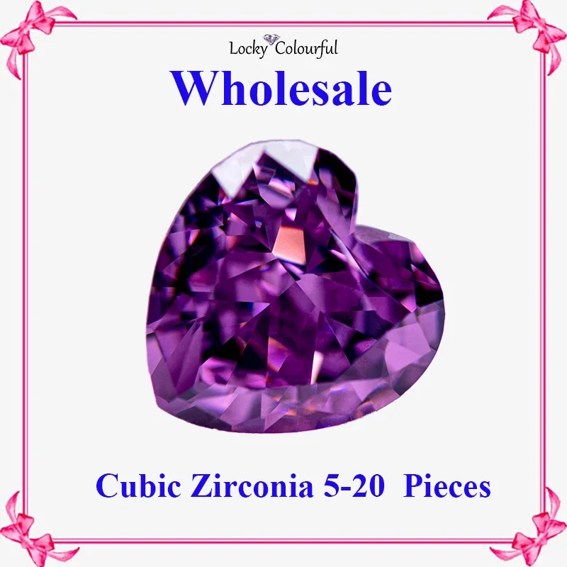Cubic Zirconia Wholesale Crushed Ice Cut Heart Shape Dark Rose Red Color Charms for Diy Jewelry Making Materials No Certificate
Cubic Zirconia Wholesale Crushed Ice Cut Heart Shape Dark Rose Red Color Charms for Diy Jewelry Making Materials No Certificate