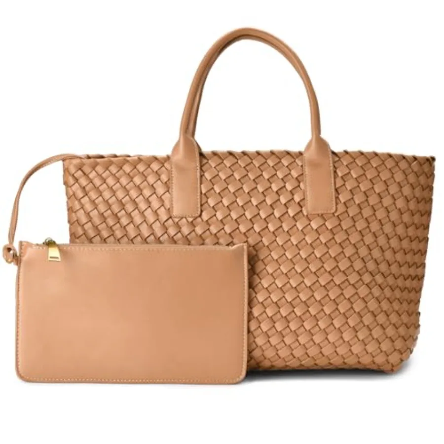 Elegant woven leather tote bag for women featuring a large capacity design ideal for daily use work and beach outings spacious
Elegant woven leather tote bag for women featuring a large capacity design ideal for daily use work and beach outings spacious