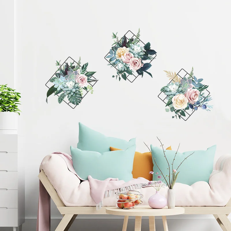 Creative Grid Peony Flower Wall Sticker Living Room Entrance Bedroom Background Wallpaper Home Decoration Self-adhesive Decals
Creative Grid Peony Flower Wall Sticker Living Room Entrance Bedroom Background Wallpaper Home Decoration Self-adhesive Decals