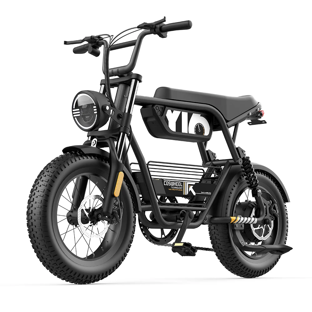COSWHEEL Y16 2000W Electric Bike for Adults 48V 15Ah Detachable Battery 33MPH & 88 Miles Electric Motorcycle 16’’ Fat Tire E-Mou
COSWHEEL Y16 2000W Electric Bike for Adults 48V 15Ah Detachable Battery 33MPH & 88 Miles Electric Motorcycle 16’’ Fat Tire E-Mou