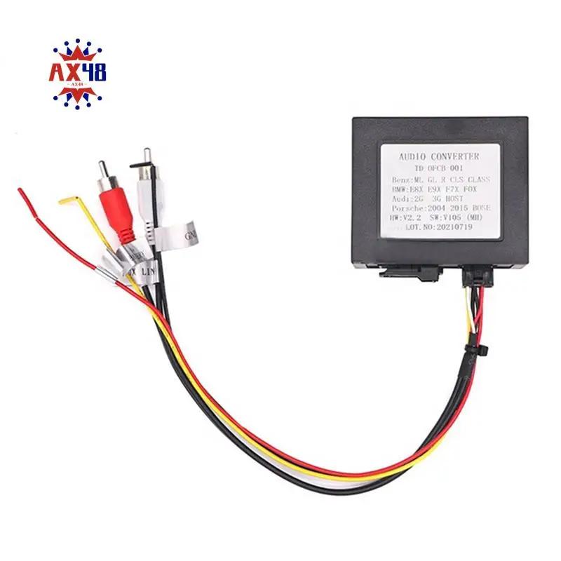 AX48-Car Stereo MOST Fiber Optical Radio Decoder Amplifier Adapter Box For Porsche Cayenne For Mercedes Benz ML/GLR/W164/W251
AX48-Car Stereo MOST Fiber Optical Radio Decoder Amplifier Adapter Box For Porsche Cayenne For Mercedes Benz ML/GLR/W164/W251