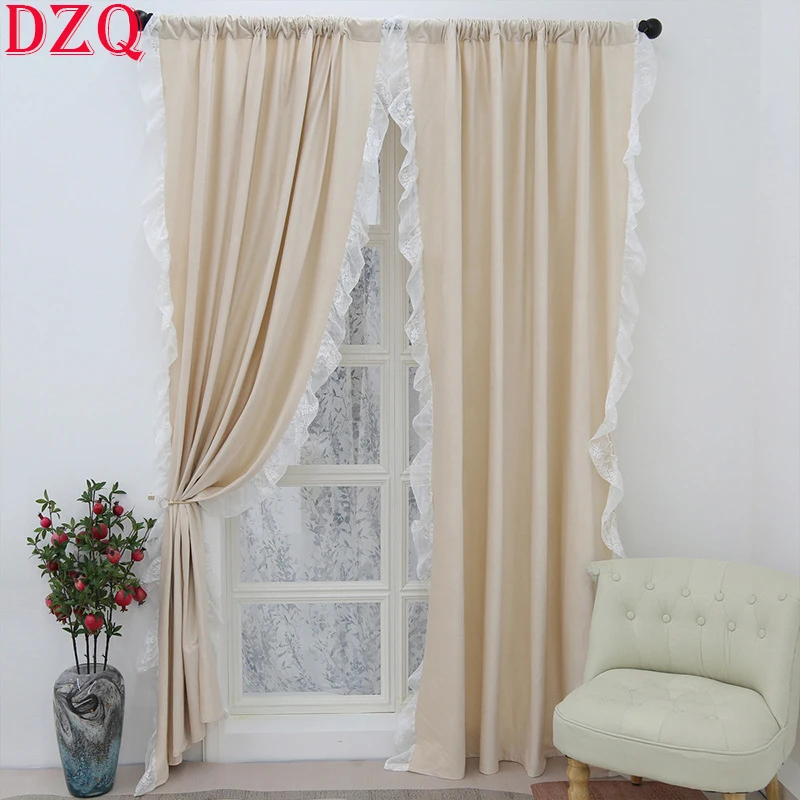Cream Flannelette French Warp Ruffled Curtains for Living Room French Elegant Lace Side Velure Curtains Cloth for Bedroom #A346
Cream Flannelette French Warp Ruffled Curtains for Living Room French Elegant Lace Side Velure Curtains Cloth for Bedroom #A346