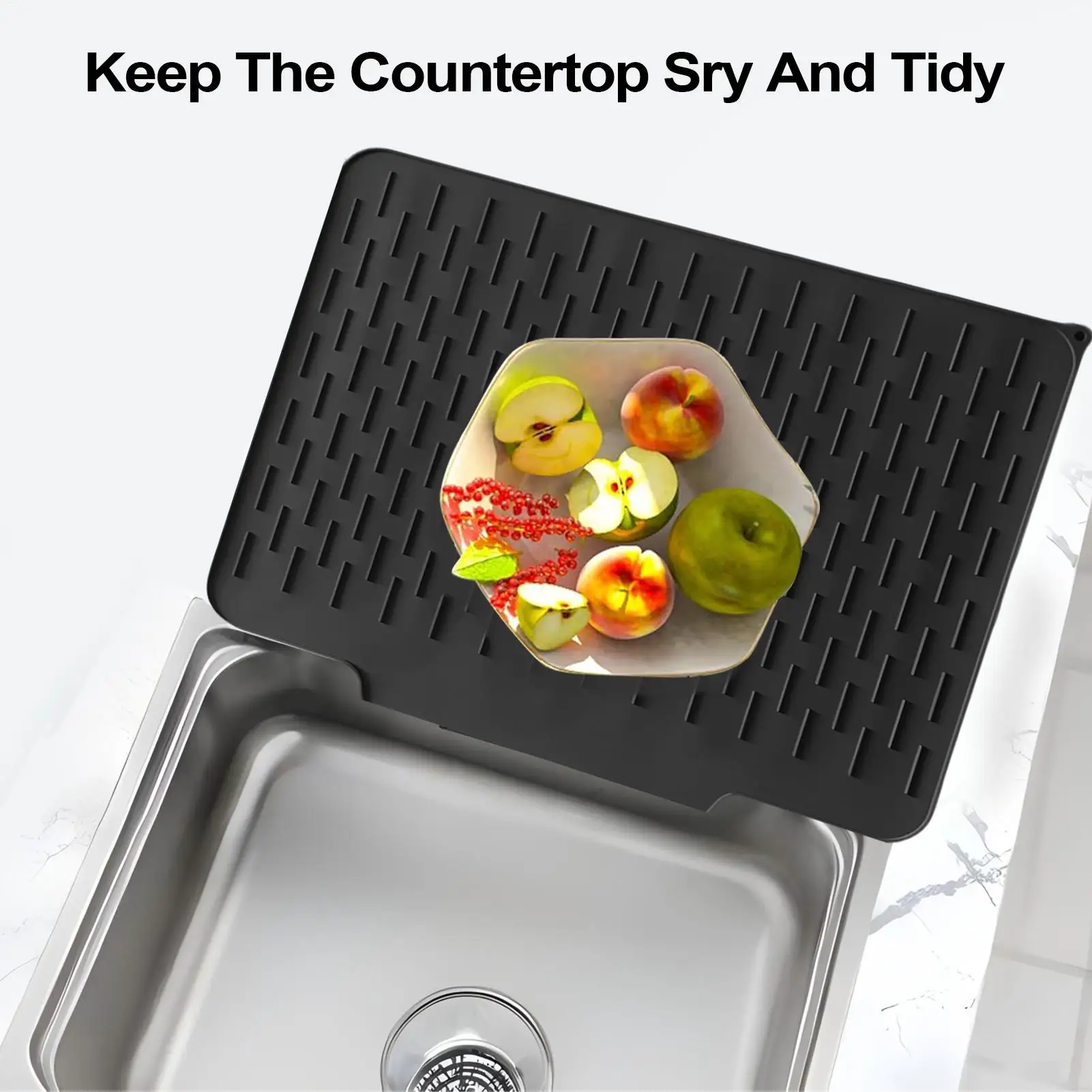 Dish Drying Mat For Counter Kitchen Counter Drying Mat Silicone Non-Slip Tableware Pad Drainage Holder For Bowl Plates Cutlery
Dish Drying Mat For Counter Kitchen Counter Drying Mat Silicone Non-Slip Tableware Pad Drainage Holder For Bowl Plates Cutlery