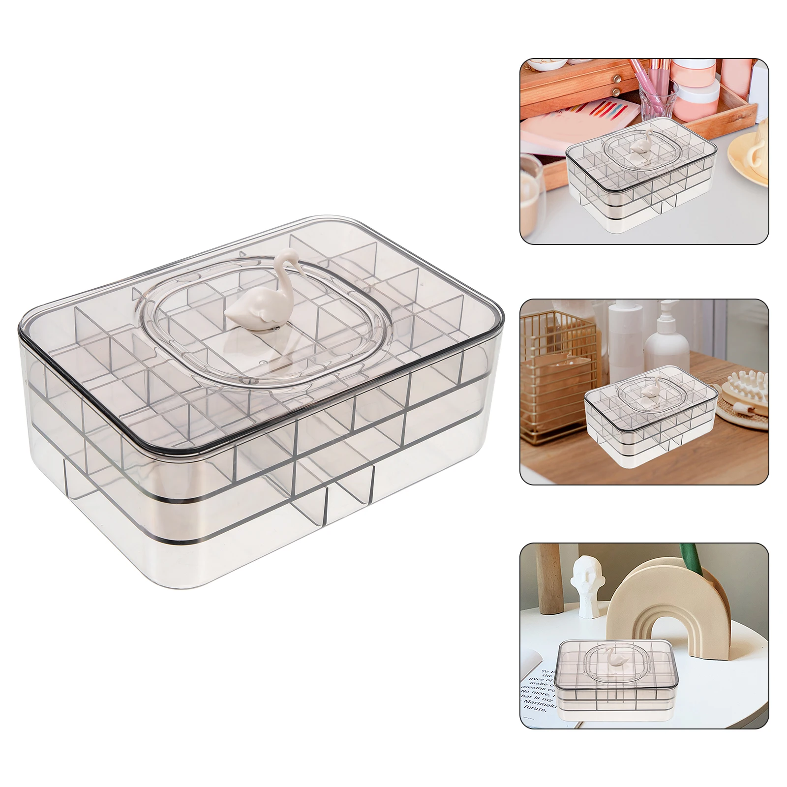 Portable Jewelry Storage Box Multi-Grid Earring Case Travel Organizer Lightweight Plastic Container Compact Size Trinket
Portable Jewelry Storage Box Multi-Grid Earring Case Travel Organizer Lightweight Plastic Container Compact Size Trinket