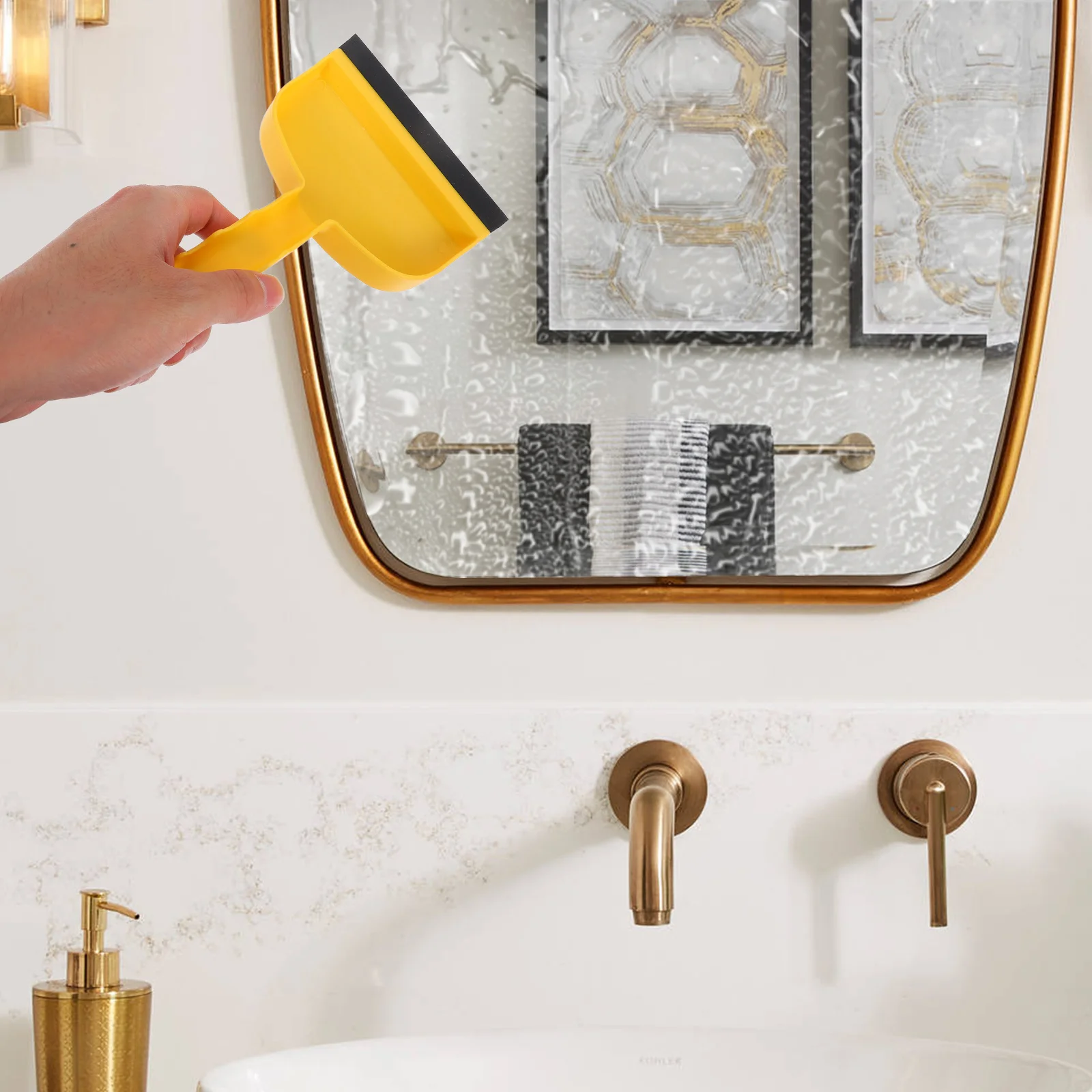 Silicone Bathroom Squeegee for Mirror and Glass Door Cleaner Mini Water Wiper Compact Scraper Smooth Handle No Cleaning
Silicone Bathroom Squeegee for Mirror and Glass Door Cleaner Mini Water Wiper Compact Scraper Smooth Handle No Cleaning