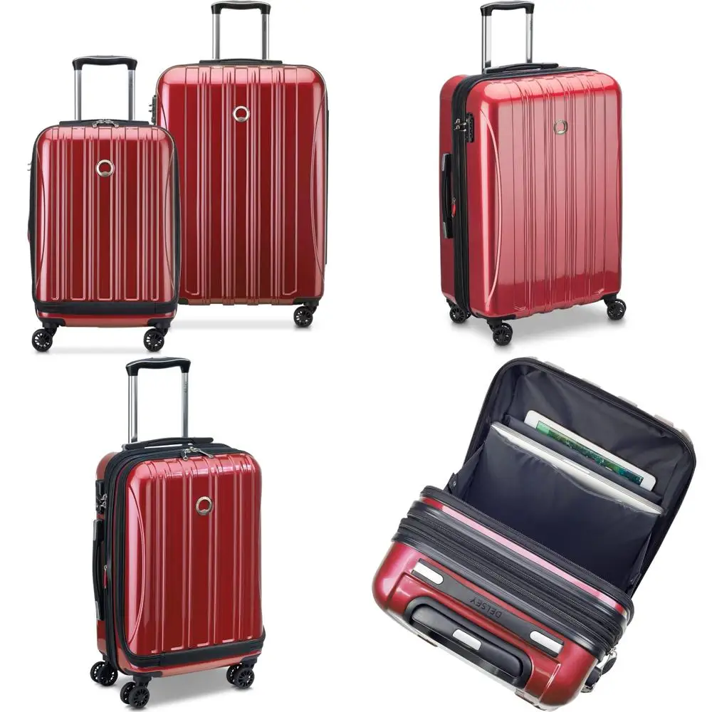 Расширяемый набор чемоданов Hardide Spinner из 2 предметов с аэродинамическим дизайном кирпично-красного цвета, 19 и 24 дорожных сумок
Расширяемый набор чемоданов Hardide Spinner из 2 предметов с аэродинамическим дизайном кирпично-красного цвета, 19 и 24 дорожных сумок