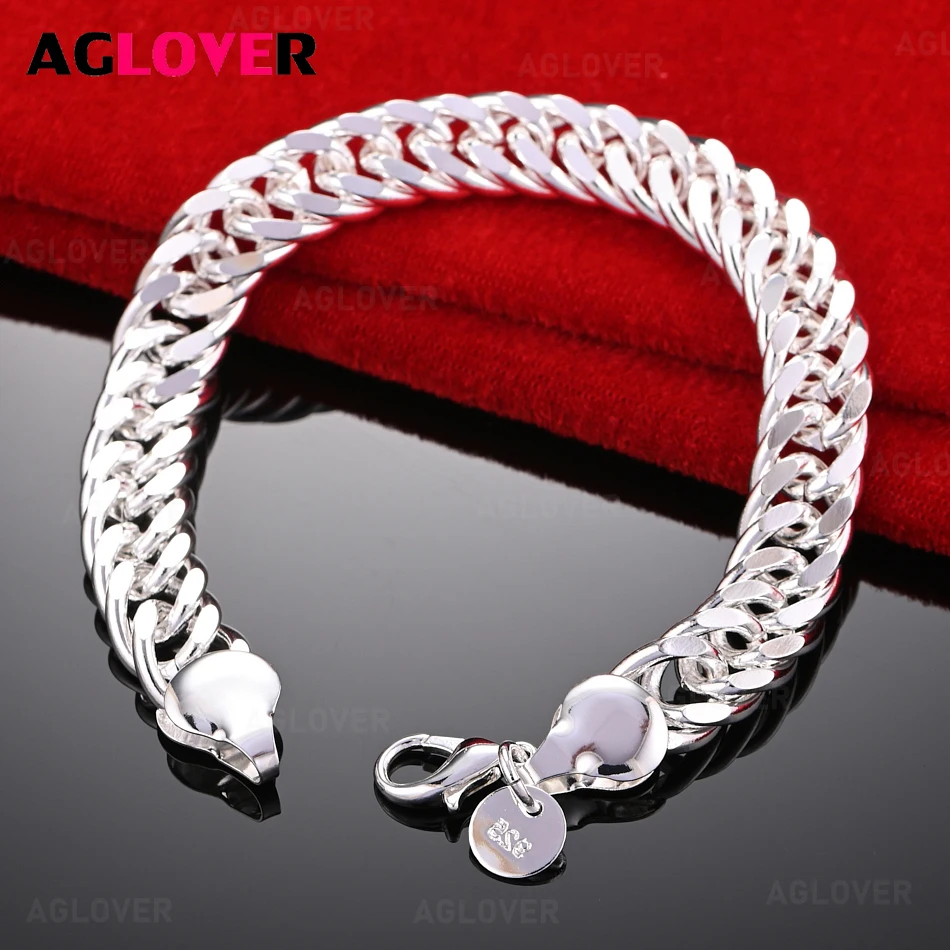 AGLOVER 925 Sterling Silver 10mm Snake Chain Bracelet Charm Fashion Holiday Gift Jewelry
AGLOVER 925 Sterling Silver 10mm Snake Chain Bracelet Charm Fashion Holiday Gift Jewelry