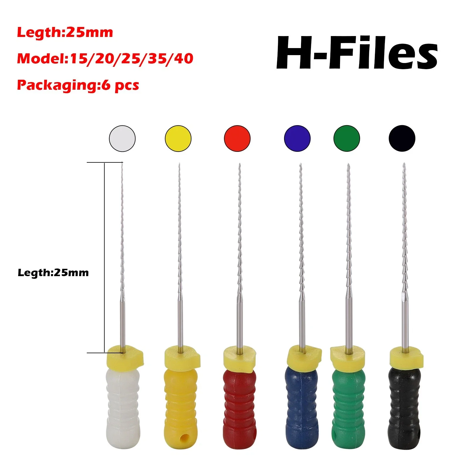 60 шт./10 упаковок, стоматологические эндодонтические H-файлы для корневых каналов, ручные, из нержавеющей стали, 25 мм
60 шт./10 упаковок, стоматологические эндодонтические H-файлы для корневых каналов, ручные, из нержавеющей стали, 25 мм