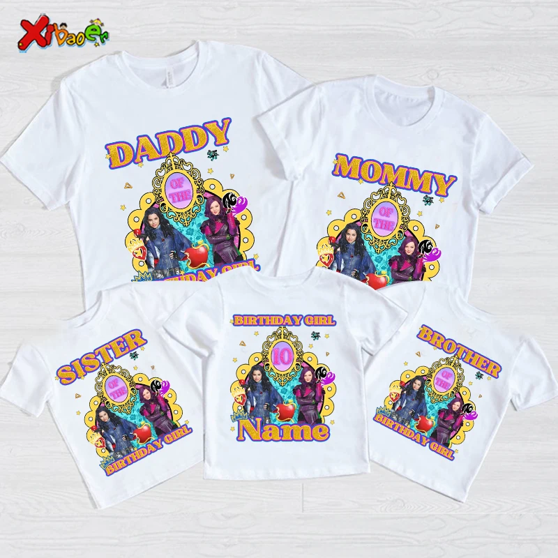 Descendants Birthday Girl TShirt Family Matching Outfits Kids Personalized Name Party Tshirt Family Look 8th10th 6h Girl 7 Years
Descendants Birthday Girl TShirt Family Matching Outfits Kids Personalized Name Party Tshirt Family Look 8th10th 6h Girl 7 Years