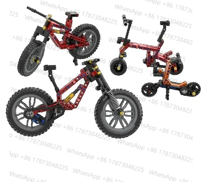 Mountain off-road bike building block model compatible with M-O-C chain gear transmission replacement
Mountain off-road bike building block model compatible with M-O-C chain gear transmission replacement