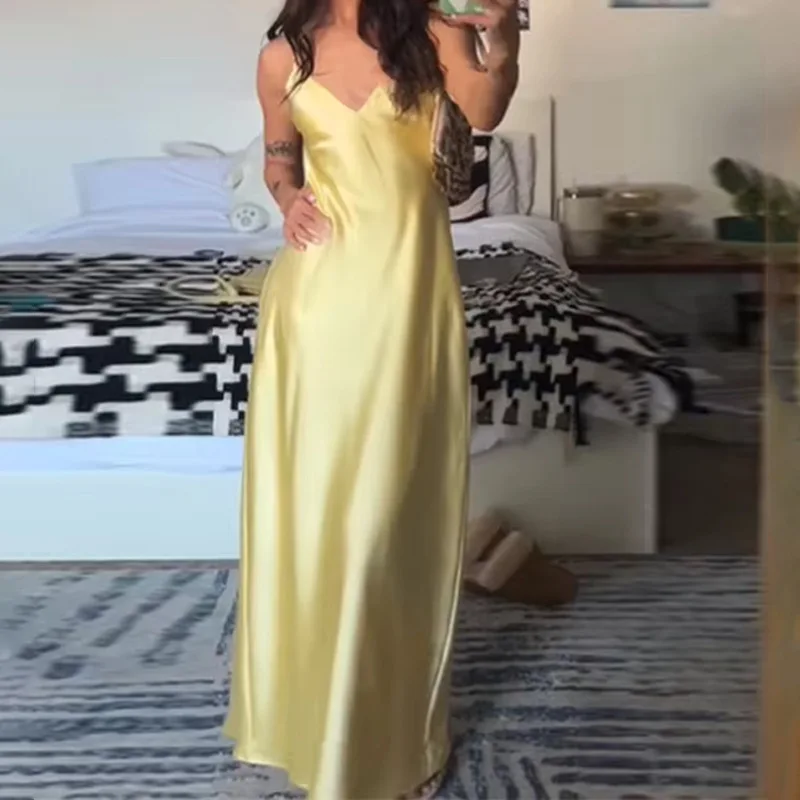 2025 Amazon Cross-border Women's Clothing Temperament Elegant Fashion Solid Color Waist Sleeveless Slim Long Dress
2025 Amazon Cross-border Women's Clothing Temperament Elegant Fashion Solid Color Waist Sleeveless Slim Long Dress