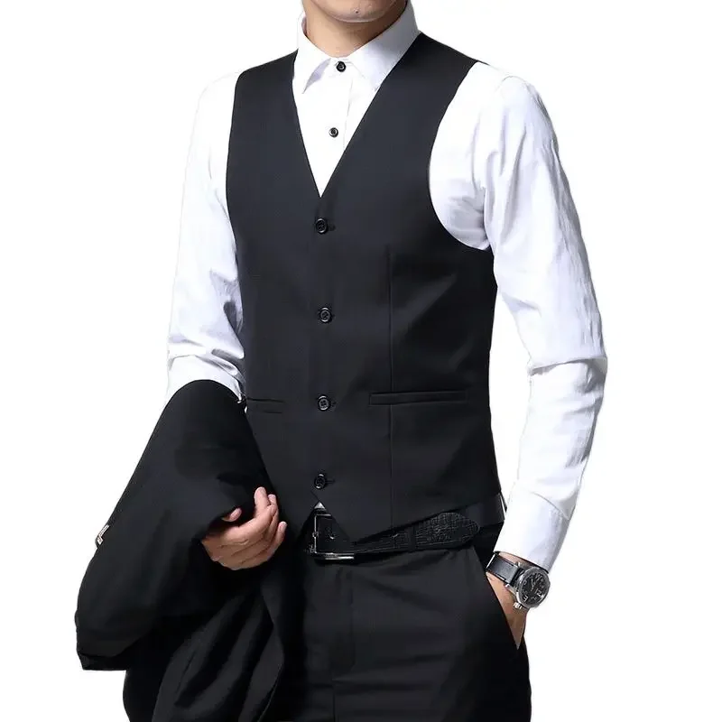 Black Men's Suit 3 Piece Set, Wedding Party Dress Jacket and Vest with Pants Asian Size M-5XL Available in Navy Burgundy
Black Men's Suit 3 Piece Set, Wedding Party Dress Jacket and Vest with Pants Asian Size M-5XL Available in Navy Burgundy