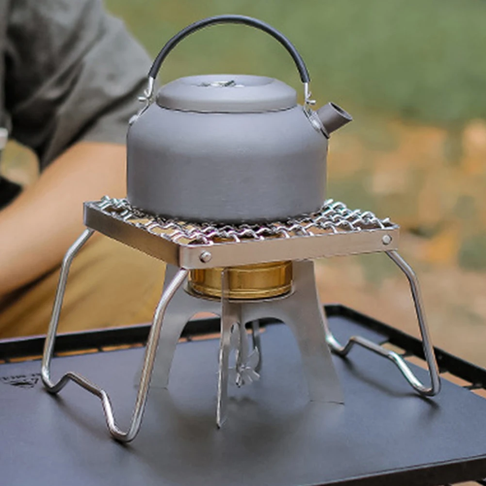 Stainless Steel Stand Outdoor Portable Camping Rack Lightweight Heat Resistant Compact Sturdy Structure Camping Gadget Holder
Stainless Steel Stand Outdoor Portable Camping Rack Lightweight Heat Resistant Compact Sturdy Structure Camping Gadget Holder