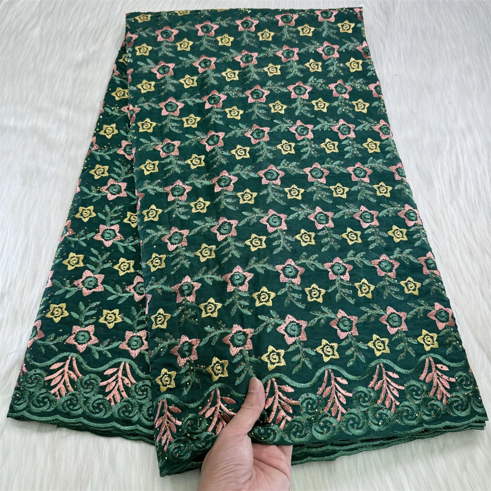 Cotton Swiss Voile Lace in Blue, Embroidered African Nigerian Lace Fabric with Stones, 5 Yards
Cotton Swiss Voile Lace in Blue, Embroidered African Nigerian Lace Fabric with Stones, 5 Yards