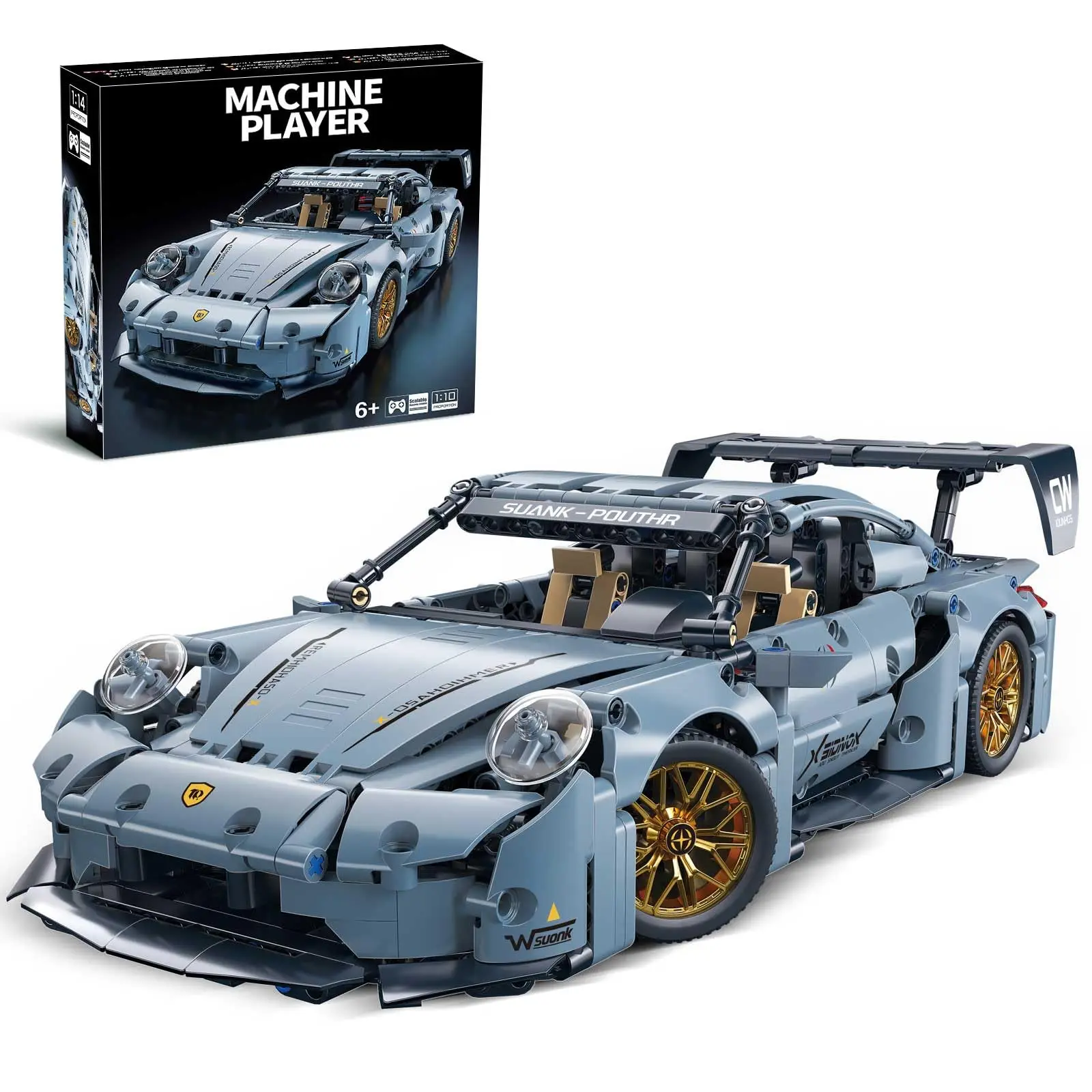TOYLINX Sports Race Car Building Set Kit for Boys & Adults, 1:14 MOC Toys Racing Model Car Kits, Birthday Gift for Boys Kids
TOYLINX Sports Race Car Building Set Kit for Boys & Adults, 1:14 MOC Toys Racing Model Car Kits, Birthday Gift for Boys Kids