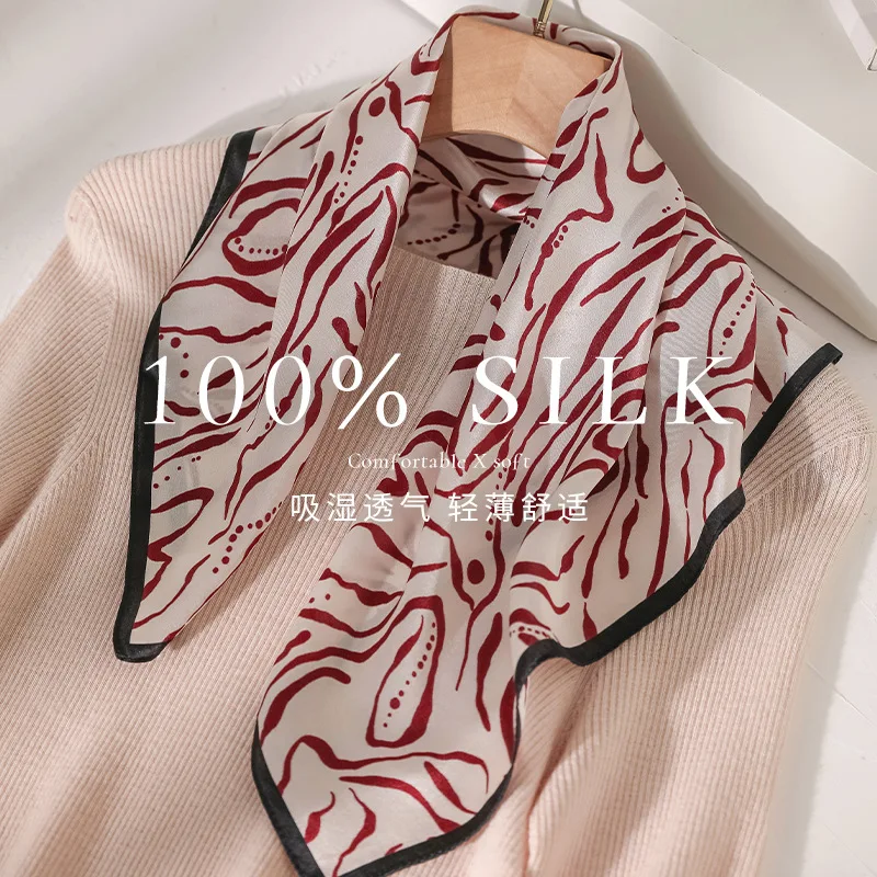 100% Silk Scarf Square Hijab Hair Band Fashion Ribbon Bandana Shawls Headscarf Luxury Brands Foulards Femme Handkerchief
100% Silk Scarf Square Hijab Hair Band Fashion Ribbon Bandana Shawls Headscarf Luxury Brands Foulards Femme Handkerchief