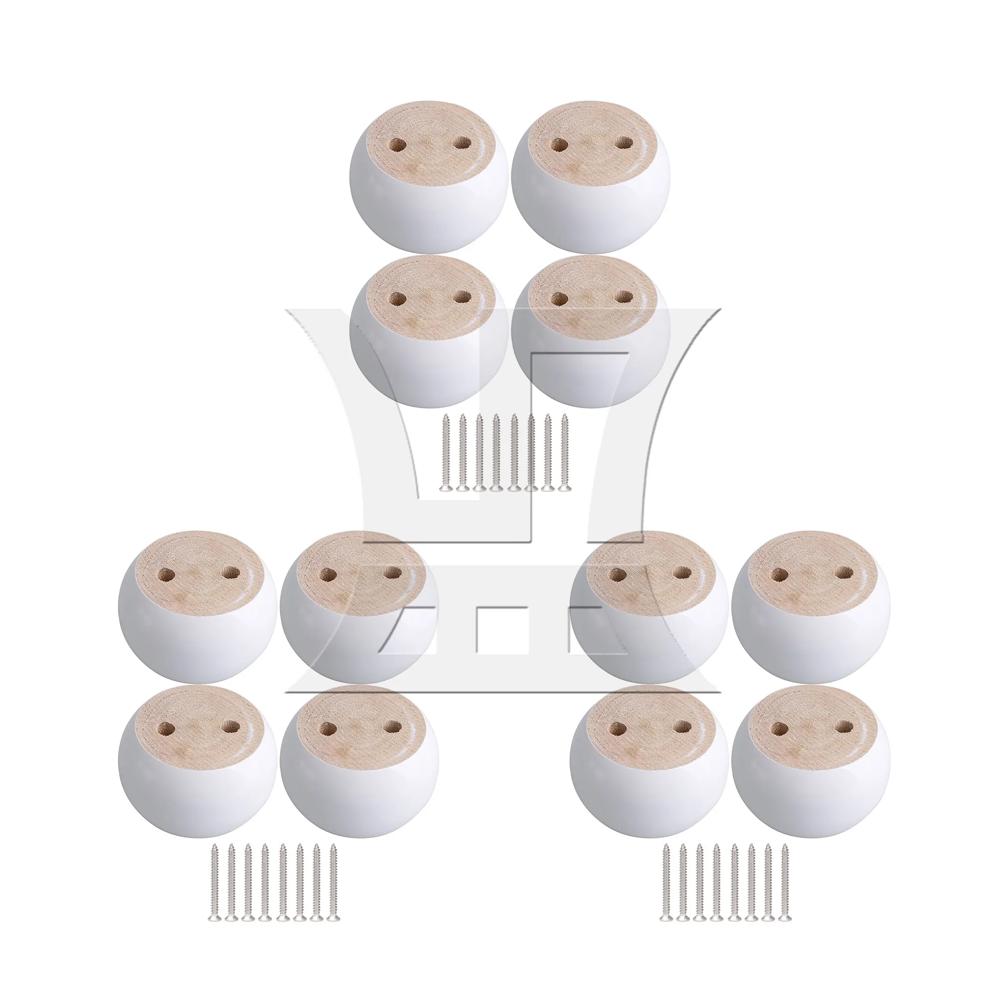 12 Pcs Wooden Beds Legs Furniture Lifter 3.15x1.97inch White w/ Screw
12 Pcs Wooden Beds Legs Furniture Lifter 3.15x1.97inch White w/ Screw