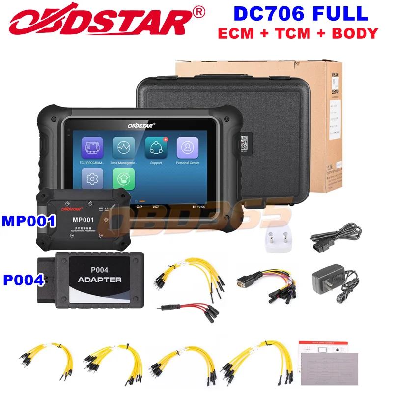 OBDSTAR DC706 ECU Tool Full Version ECM + TCM + BODY with MP001 Set for Car and Motorcycle
OBDSTAR DC706 ECU Tool Full Version ECM + TCM + BODY with MP001 Set for Car and Motorcycle