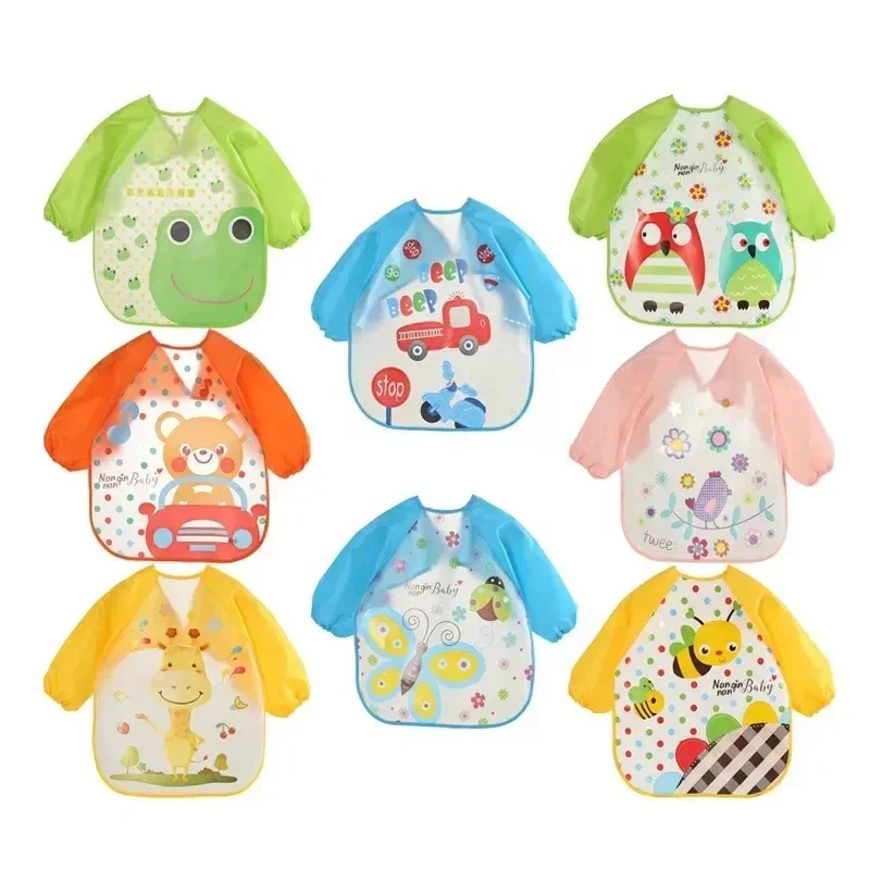 0-3 Years Baby EVA Waterproof Anti-dirty Bib Long Sleeve Strap Coat Dirt Proof Soft Feeding Bib Cute Cartoon Pattern Burp Cloths
0-3 Years Baby EVA Waterproof Anti-dirty Bib Long Sleeve Strap Coat Dirt Proof Soft Feeding Bib Cute Cartoon Pattern Burp Cloths