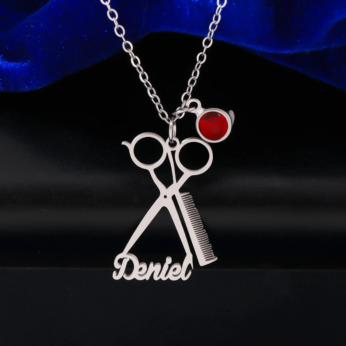 Todorova Personalized Custom Name Stainless Steel Scissors Comb Pendant Necklace Birthday Gifts for Women Chokers Men Jewelry
Todorova Personalized Custom Name Stainless Steel Scissors Comb Pendant Necklace Birthday Gifts for Women Chokers Men Jewelry