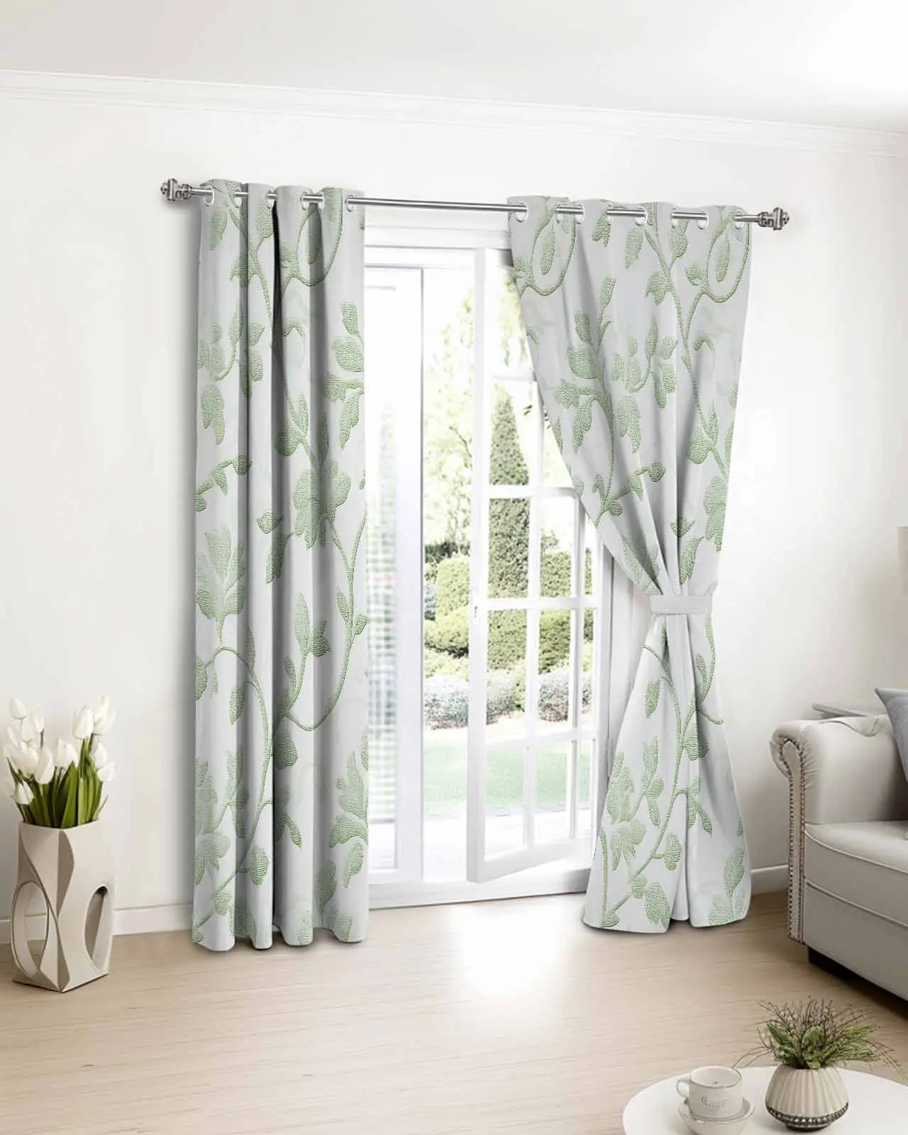 Sage Green Vintage Flower Art Window Curtain Bedroom Decor Curtain Panel Curtains for Living Room
Sage Green Vintage Flower Art Window Curtain Bedroom Decor Curtain Panel Curtains for Living Room