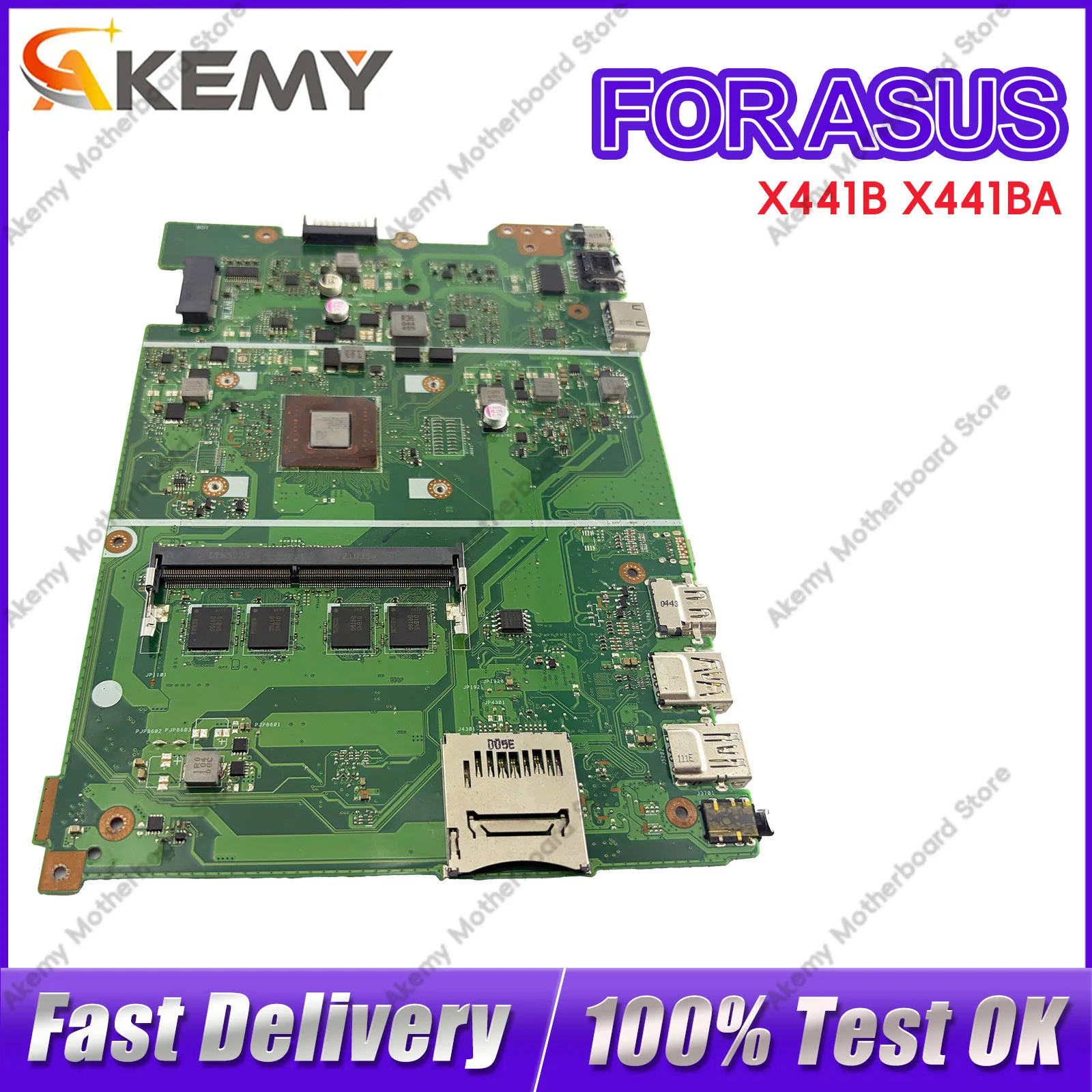 X441B X441BA Laptop Motherboard For ASUS VivoBook F441B X441BA A441B Notebook Mainboard With A6 A8 A9 CPU tests OK fast shipping
X441B X441BA Laptop Motherboard For ASUS VivoBook F441B X441BA A441B Notebook Mainboard With A6 A8 A9 CPU tests OK fast shipping