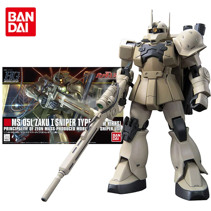 Bandai Genuine Gundam Model Kit Anime Figure HGUC 1/144 MS-05L Zaku 1 Sniper Type Gunpla Anime Action Figure Toys for Children
Bandai Genuine Gundam Model Kit Anime Figure HGUC 1/144 MS-05L Zaku 1 Sniper Type Gunpla Anime Action Figure Toys for Children