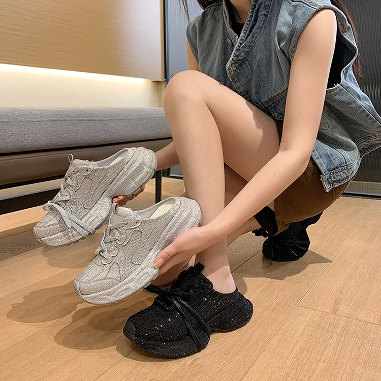 Summer 2025 New Design Paris Nine Generation 3XL Dad Shoes Women Casual Thick Bottom Slip-On Slipper Style round Toe Mesh
Summer 2025 New Design Paris Nine Generation 3XL Dad Shoes Women Casual Thick Bottom Slip-On Slipper Style round Toe Mesh