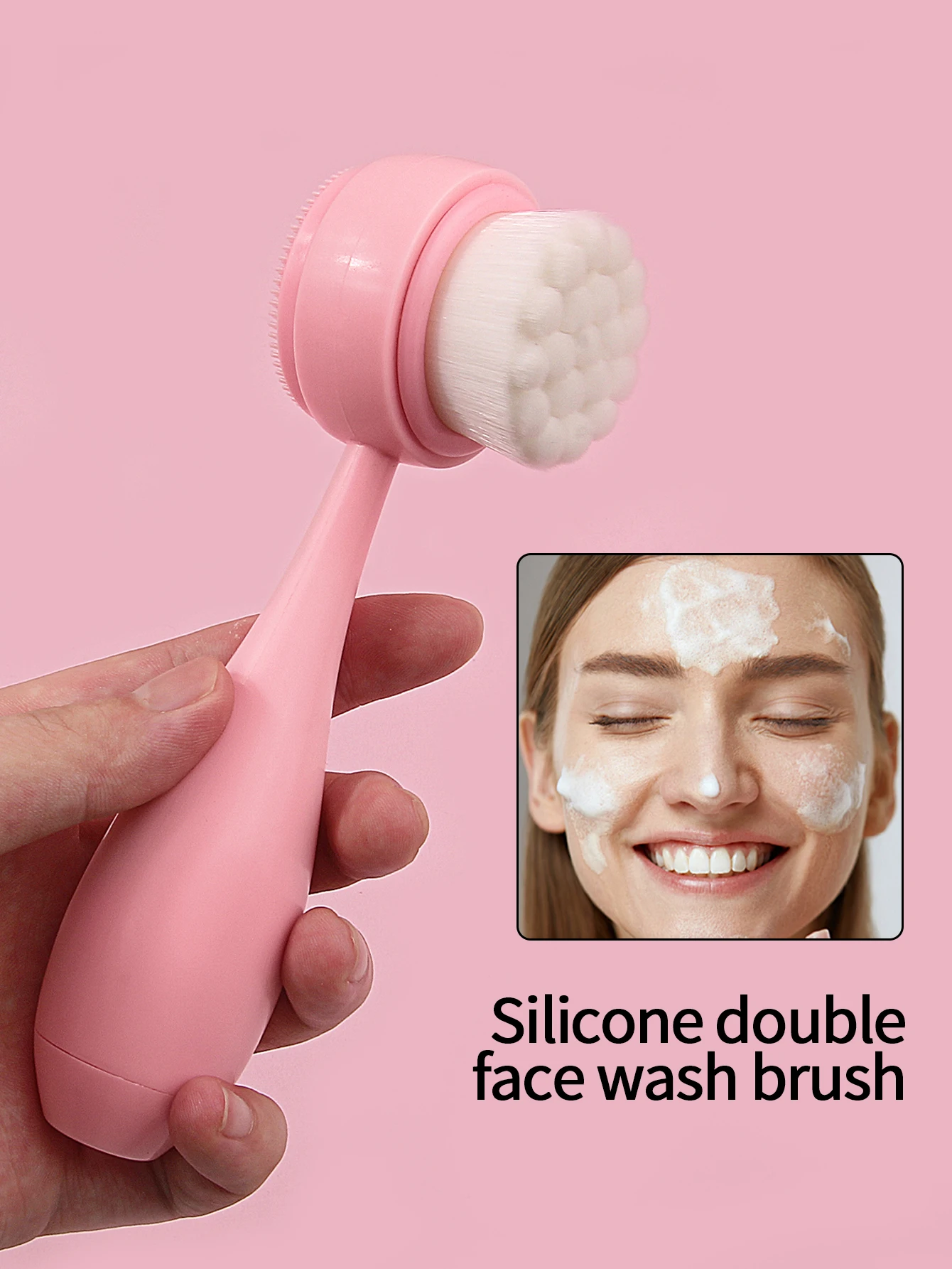 1PC Silicone Facial Cleansing Brush,Handheld Manual Facial Cleansing Brush,Facial Cleansing Brush,Makeup Removal Auxiliary Brush
1PC Silicone Facial Cleansing Brush,Handheld Manual Facial Cleansing Brush,Facial Cleansing Brush,Makeup Removal Auxiliary Brush