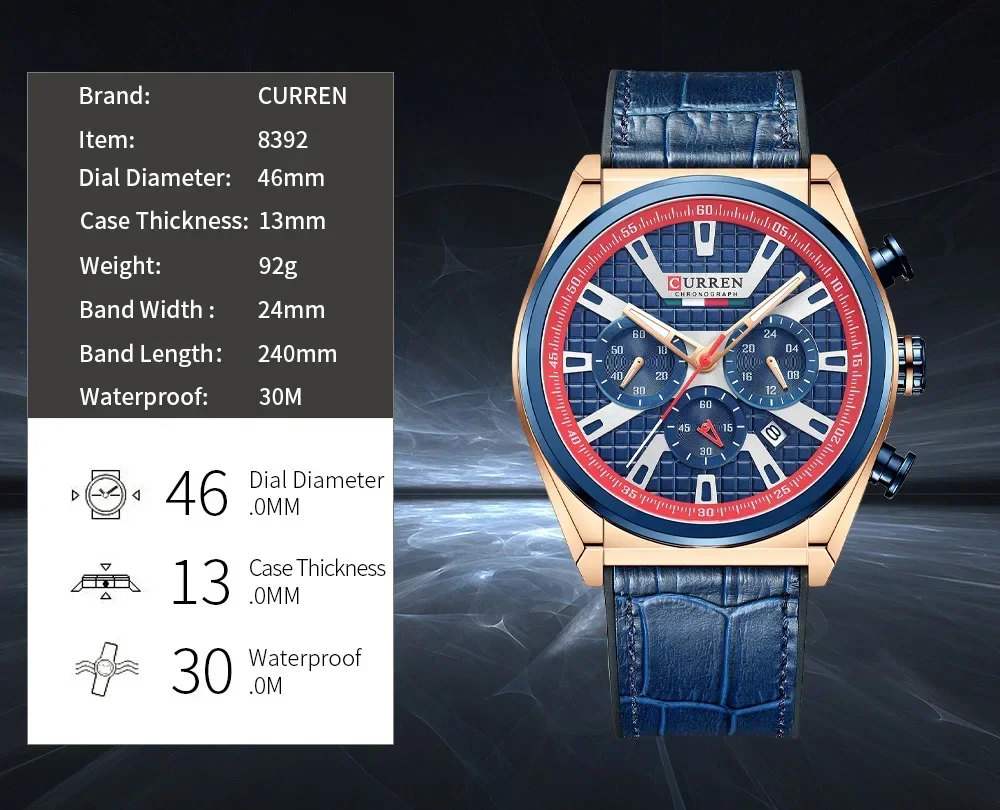 Мужские часы Ryan Curren/Card The New 8392 с календарем и ремешком, деловой стиль
Мужские часы Ryan Curren/Card The New 8392 с календарем и ремешком, деловой стиль