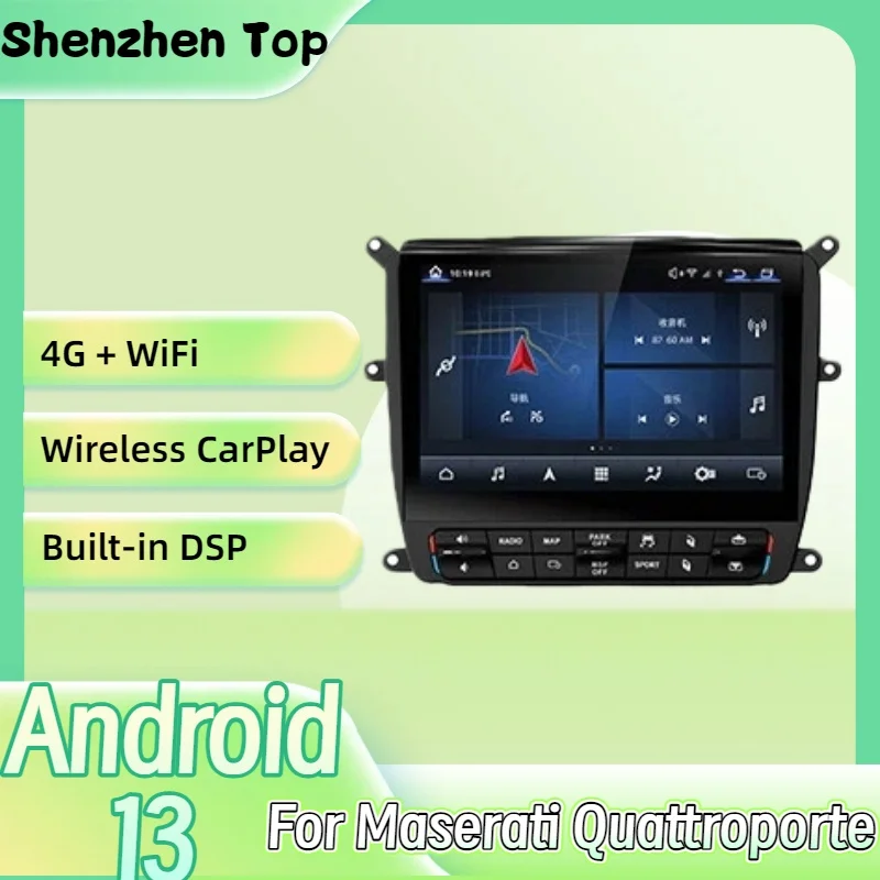 Android 13 Carplay для Maserati Quattroporte 2004-2012 Qualcomm автомобильный мультимедийный плеер GPS-навигация автомагнитола стерео
Android 13 Carplay для Maserati Quattroporte 2004-2012 Qualcomm автомобильный мультимедийный плеер GPS-навигация автомагнитола стерео