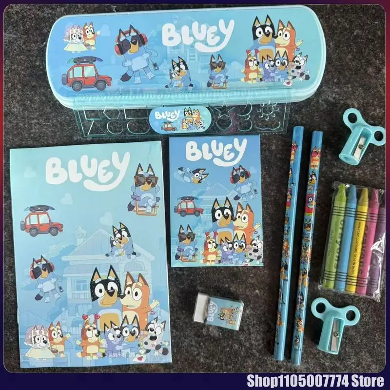 Cartoon Bluey Students Stationery Set Kids School Supplies Pencil Ruler Pencil Sharpener Eraser Children'S Learning Supplies Gif
Cartoon Bluey Students Stationery Set Kids School Supplies Pencil Ruler Pencil Sharpener Eraser Children'S Learning Supplies Gif