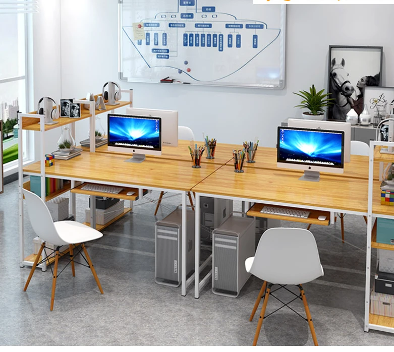 Simple desktop desk, simple modern office desk, desk and bookshelf combination for home use
Simple desktop desk, simple modern office desk, desk and bookshelf combination for home use