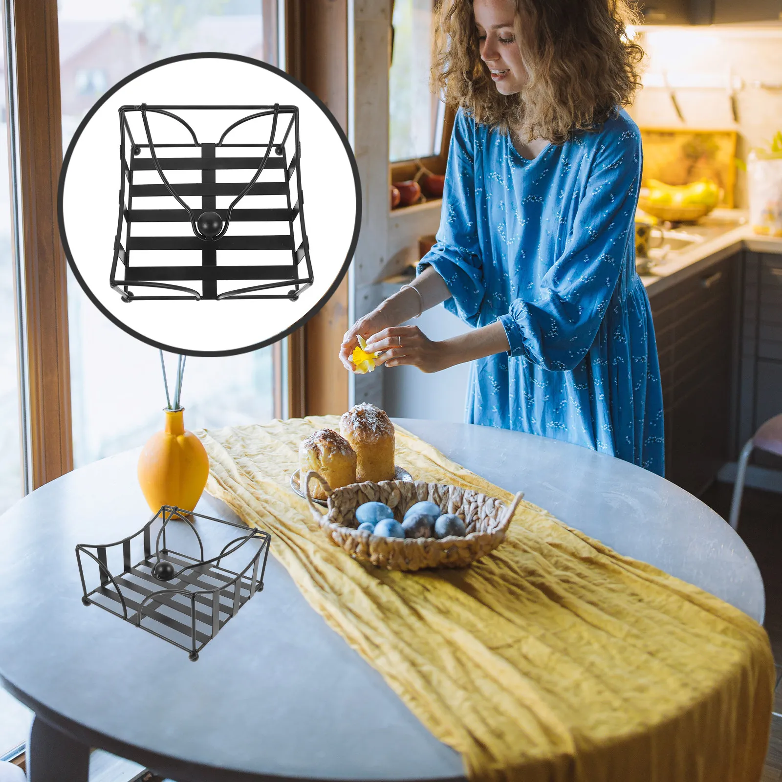 Iron Rustic Napkin Holder Table Stand Functional Napkin Organizer for Kitchen Restaurant Cafes Napkins Holder Tissue Holders
Iron Rustic Napkin Holder Table Stand Functional Napkin Organizer for Kitchen Restaurant Cafes Napkins Holder Tissue Holders