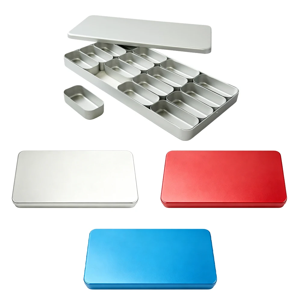 16 Grid Sterilization Case Autoclavable Divided Disinfection Box Dental Burs Endo Files Instruments Tray Metal Storage Organizer
16 Grid Sterilization Case Autoclavable Divided Disinfection Box Dental Burs Endo Files Instruments Tray Metal Storage Organizer