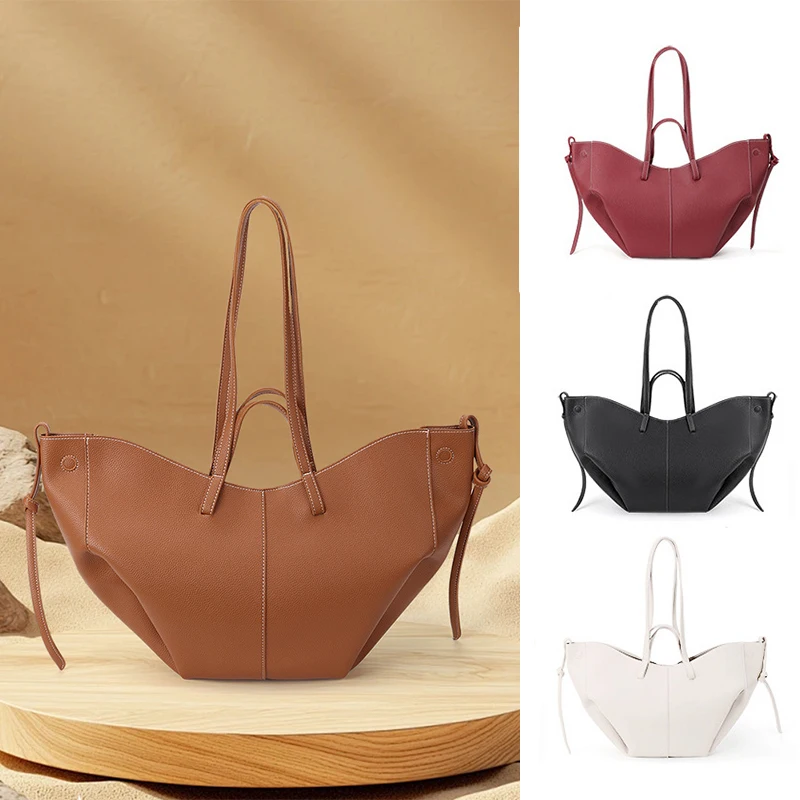 Litchi Patterned Fashionable Versatile Wing Bag, PU Leather Bucket Bag, Tote Bag, Large Capacity Commuting Bag For Travel
Litchi Patterned Fashionable Versatile Wing Bag, PU Leather Bucket Bag, Tote Bag, Large Capacity Commuting Bag For Travel