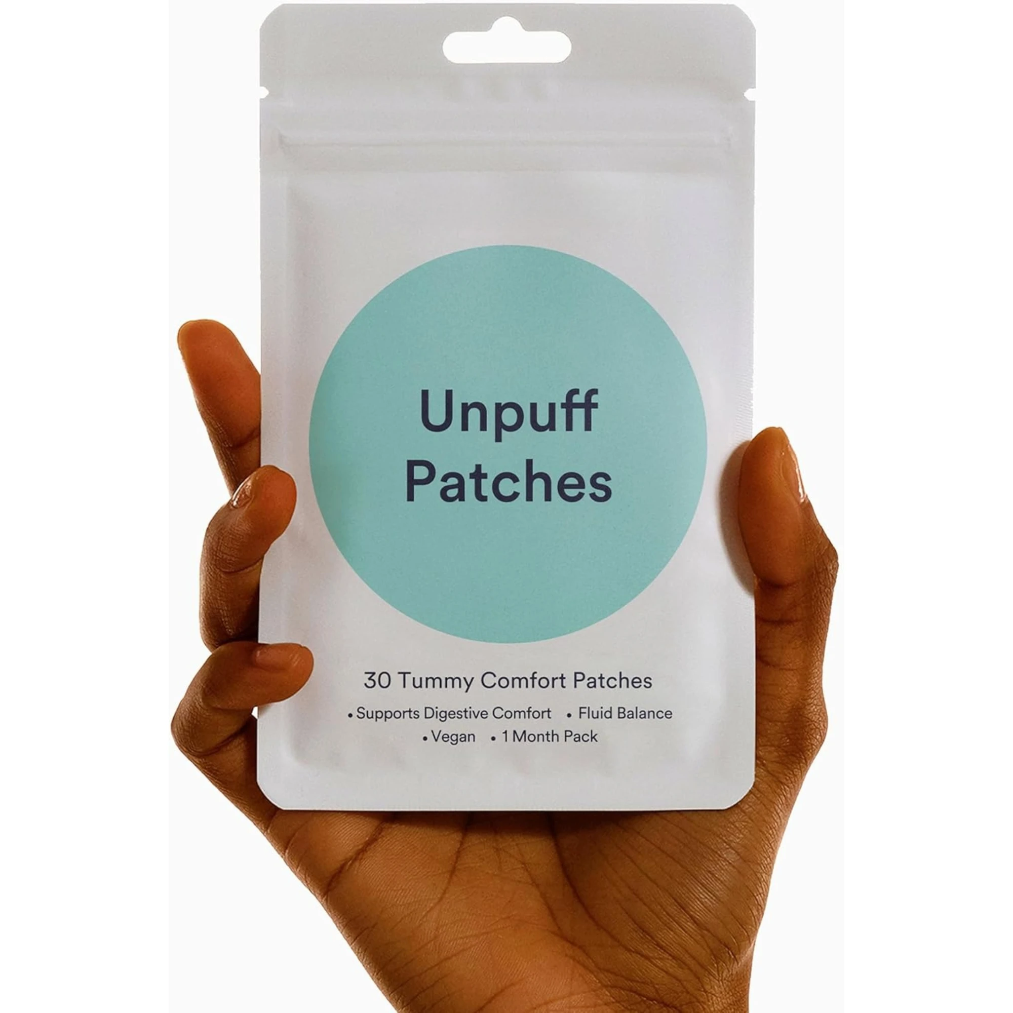Unpuff Patches 30 Count Vegan Digestive Support Natural Remedy with Dandelion Root Fennel Artichoke Ginger & Turmeric Extract
Unpuff Patches 30 Count Vegan Digestive Support Natural Remedy with Dandelion Root Fennel Artichoke Ginger & Turmeric Extract
